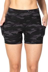 img 2 attached to 🩳 Sunzel Biker Shorts for Women: High Waist Yoga Workout Shorts with Pockets - 8" and 5" Options