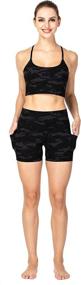 img 1 attached to 🩳 Sunzel Biker Shorts for Women: High Waist Yoga Workout Shorts with Pockets - 8" and 5" Options