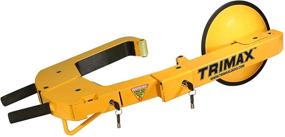 img 1 attached to 🔒 Protective Ultra-Max Wheel Lock: Trimax TWL400 with Disc Cover & Free Pad Lock - Vibrant Yellow Design