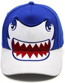 img 3 attached to 🦖 Dive Into Style and Sun Protection with Julerwoo Kids Dinosaur Baseball Cap - Adjustable Shark Mesh Sun Hats