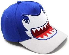 img 2 attached to 🦖 Dive Into Style and Sun Protection with Julerwoo Kids Dinosaur Baseball Cap - Adjustable Shark Mesh Sun Hats