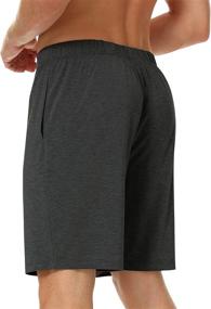 img 3 attached to 🌙 Men's NACHILA 31129037 2-Pack Bamboo Sleep Shorts Knit Lounge Wear Pajama Pants in Charcoal Gray, Size X-Large - Clothing for Men's Sleep & Lounge