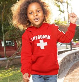 img 1 attached to Top-Quality LIFEGUARD Kids 👶 Hooded Sweatshirt: Officially Licensed and First-Class