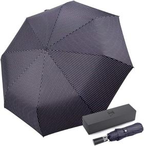img 4 attached to ☂️ Compact Travel Windproof Umbrella for Convenient Folding