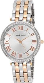 img 4 attached to 💎 Софистицированный стиль: Женские часы Anne Klein AK/2231SVRT с премиальными кристаллами и двухцветным браслетом" или "Вечная элегантность: Женские часы Anne Klein AK/2231SVRT с премиальными кристаллами и двухцветным браслетом