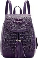 👜 pijushi crocodile leather backpack for women: fashion handbags, wallets, and backpacks logo