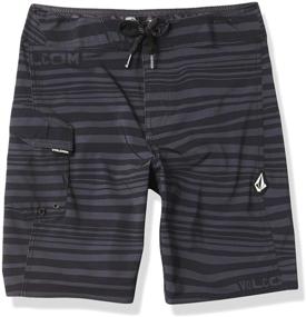 img 3 attached to 🩲 Boys' Volcom Stripe Boardshort in Black: Trendy Addition to Boys' Clothing