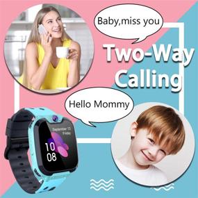 img 3 attached to Kids Smart Watch For Boys Girls - Touch Screen Smartwatch With Phone Call SOS Music Player Alarm Camera Games For Christmas Birthday Wearable Technology