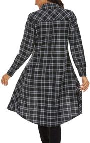 img 1 attached to 👗 Stylishly Unique: OLRAIN Womens Plaids Irregular Casual Women's Clothing and Dresses