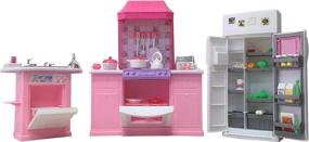 img 1 attached to 🏠 Enhanced Kitchen Furniture Set by Gloria Dollhouse