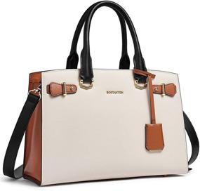 img 4 attached to 👜 BOSTANTEN Designer Leather Shoulder Crossbody Women's Handbags & Wallets: Optimal Style in Totes