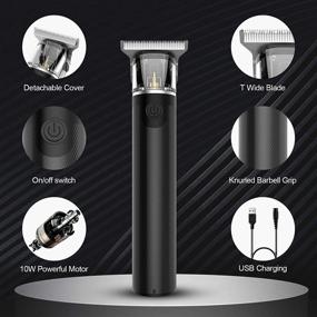 img 3 attached to 💇 APOLULU T-Blade Hair Clippers Hair Trimmer - Zero Gapped, 0mm Baldhead Shaver for Men, Rechargeable Grooming Professional Barber Clippers for Barbershop