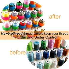 img 1 attached to 🧵 100pcs Thread Spool Savers: Stop Thread Tails from Unwinding - Keep Sewing and Embroidery Machine Thread Spools Neat with No Loose Ends