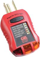 🔌 gardner bender gfi-3501 ground fault receptacle tester & circuit analyzer: comprehensive 7-led visual tests for gfci, standard & extension cords | 110-125v ac | red logo