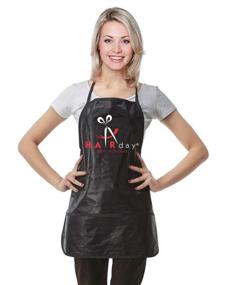 img 4 attached to 💦 Waterproof Salon Apron: Full Coverage Nylon Smock with Pockets - Color & Bleach Proof - Ideal for Barbers, Hair Stylists, & Professionals - One Size Fits Most - HairDay Care+