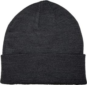 img 1 attached to Stay Stylish and Warm with Timberland Men's Cuffed Beanie Featuring Embroidered Logo