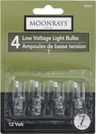 🌙 moonrays 95504 wedge base light bulbs, clear, 7-watt, 4 pack – illuminate your pathway with efficiency! logo