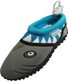 img 4 attached to Fresko Toddler Water Shoes Turquoise - Perfect Boys' Shoes for Outdoor Adventures