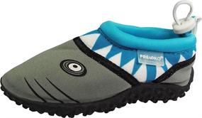 img 3 attached to Fresko Toddler Water Shoes Turquoise - Perfect Boys' Shoes for Outdoor Adventures