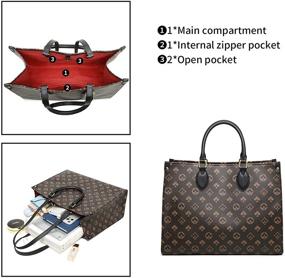 img 1 attached to 👜 Stylish and Sophisticated: MILA Designer Inspired Satchel Handbags for Women