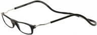 👓 clic black expandable xxl reading glasses, black +1.75: comfortable and stylish eyewear for enhanced reading experience logo