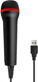 img 4 attached to 🎤 TPFOON 4M 13FT Wired USB Microphone: Rock Band, Guitar Hero, Let's Sing - Compatible with Sony PS2/PS3/PS4/PS5, Nintendo Switch, Wii, Wii U, Xbox 360/One, PC