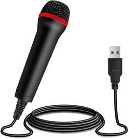 img 3 attached to 🎤 TPFOON 4M 13FT Wired USB Microphone: Rock Band, Guitar Hero, Let's Sing - Compatible with Sony PS2/PS3/PS4/PS5, Nintendo Switch, Wii, Wii U, Xbox 360/One, PC