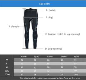 img 1 attached to 🏄 LayaTone 3mm Neoprene Wetsuit Pants: Ideal for Surfing, Snorkeling, Swimming, Canoeing, and Scuba Diving - Unisex Wet Suits Pants for Adults