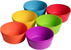 img 2 attached to 🍽️ Vibrantly-Colored Klickpick Home Dinnerware Collection