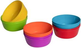 img 1 attached to 🍽️ Vibrantly-Colored Klickpick Home Dinnerware Collection