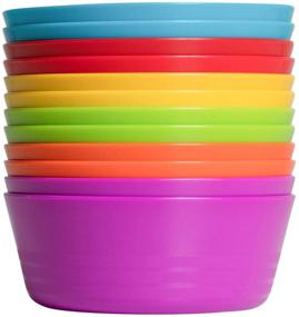 img 4 attached to 🍽️ Vibrantly-Colored Klickpick Home Dinnerware Collection