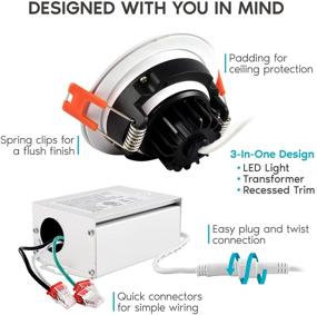 img 2 attached to 🔦 Versatile Adjustable Recessed Lighting: Choose Your Perfect Downlight for Industrial Electrical Applications