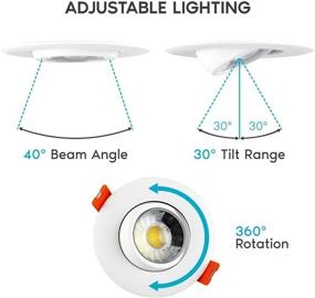 img 1 attached to 🔦 Versatile Adjustable Recessed Lighting: Choose Your Perfect Downlight for Industrial Electrical Applications