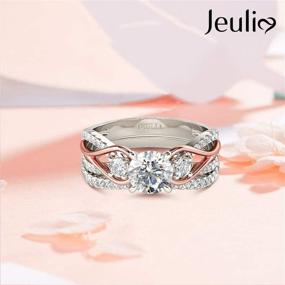 img 1 attached to 💍 Jeulia Sterling Engagement & Anniversary Promise Women's Jewelry