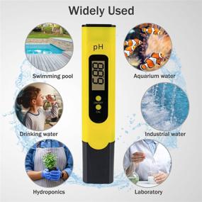 img 3 attached to 🌡️ Accurate Digital PH Tester for Hydroponics: High Precision Pen PH Meter with 3 Standard Buffer Powders for Water, Aquariums, Soil, Drinking, and Pools