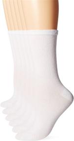 img 1 attached to 🧦 Hanes Ultimate Women's 6-Pack Crew Socks: The Ultimate Comfort for Everyday Wear