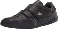 lacoste misano strap sneaker black logo