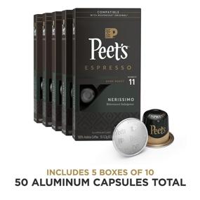 img 3 attached to ☕ Peet's Coffee Nerissimo Espresso Capsules - Intensity 11 | 50 Count Single Cup Coffee Pods | Nespresso Original Brewers Compatible