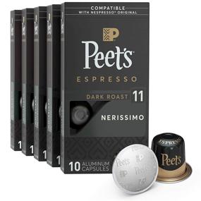 img 4 attached to ☕ Peet's Coffee Nerissimo Espresso Capsules - Intensity 11 | 50 Count Single Cup Coffee Pods | Nespresso Original Brewers Compatible