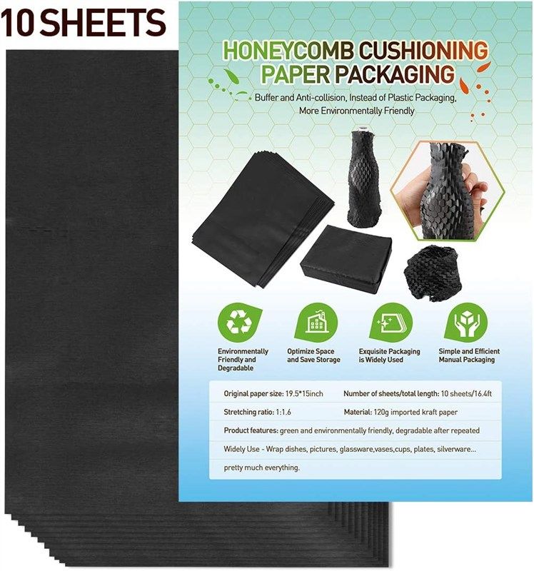 100 Pack Mighty Gadget Brand Cushioning Foam Wrap Sheets 12 x 12, 1/16  Thickness. Perfect for Packing, Moving, Storing Fragile items 