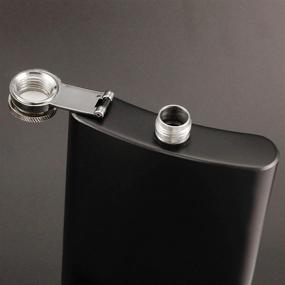 img 3 attached to 🥃 Gennissy 12oz Whiskey Flasks for Men - Premium Stainless Steel Flask Gift Sets for Groomsmen, with Funnel Included