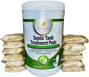 img 4 attached to 🚽 1 Year Supply of Natural Elements Septic Pods - 12 Pods, Bacteria and Enzymes for Tank Health, Prevent Backups