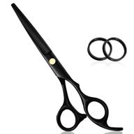 professional barber hair shears - hair cutting scissors for salon, men, women, kids hairdressing logo