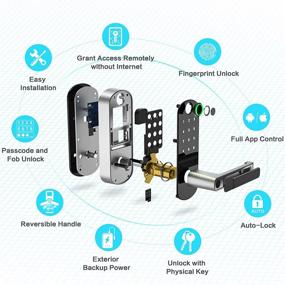 img 3 attached to 🔒 Sifely Smart Lock: Ultimate Keyless Entry Door Security at Your Fingertips.