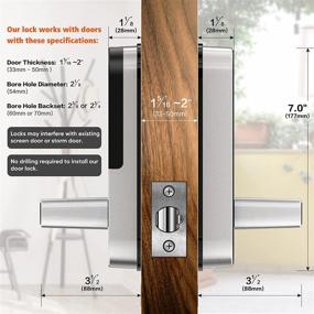 img 1 attached to 🔒 Sifely Smart Lock: Ultimate Keyless Entry Door Security at Your Fingertips.