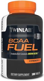 img 4 attached to 💊 Twinlab BCAA таблетки Fuel: Повышение производительности и востановления с 180 капсулами.