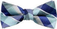 👔 checkered bow ties for boys - spring notion pre-tied medium size boys' accessories logo
