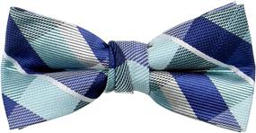 img 4 attached to 👔 Checkered Bow Ties for Boys - Spring Notion Pre-Tied Medium Size Boys' Accessories