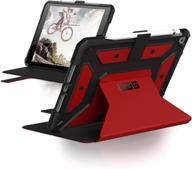 📱 urban armor gear uag ipad case 10.2-inch (9th gen, 2021) & (8th gen, 2020) - metropolis rugged heavy duty protective cover with pencil holder - magma logo