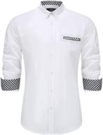 💼 stylish buttoned emiqude cotton sleeve men's shirts for clothing logo